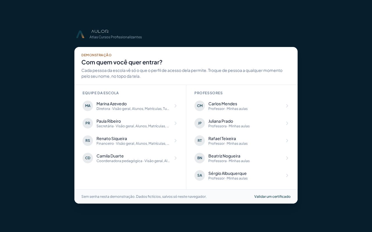 Preview of Aulor Saas Mvp