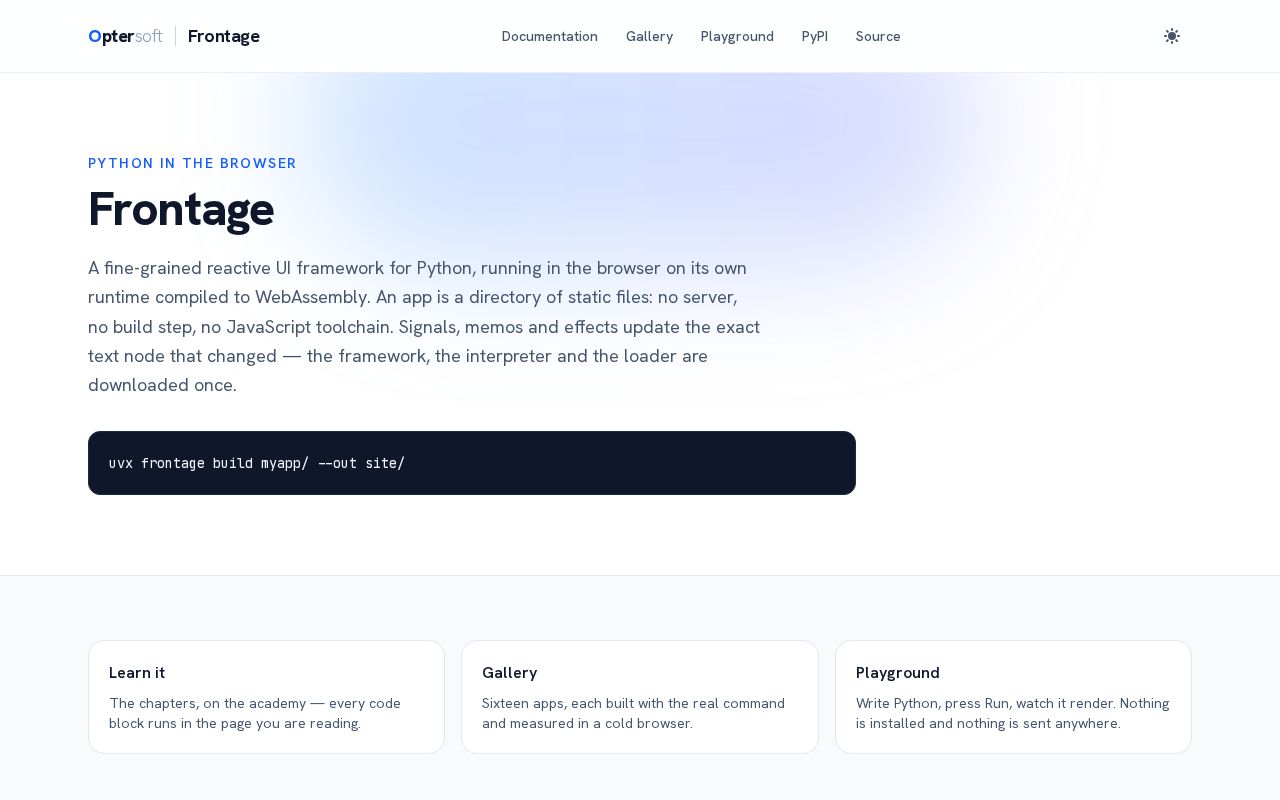 Preview of Frontage