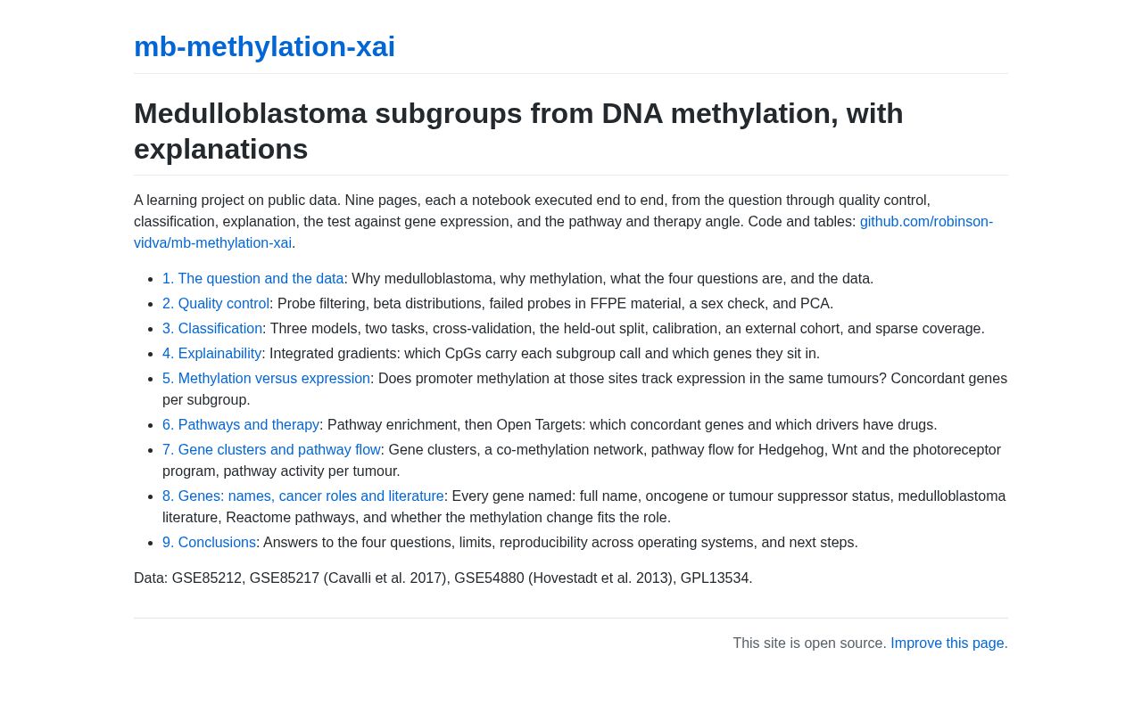 Preview of Mb Methylation Xai