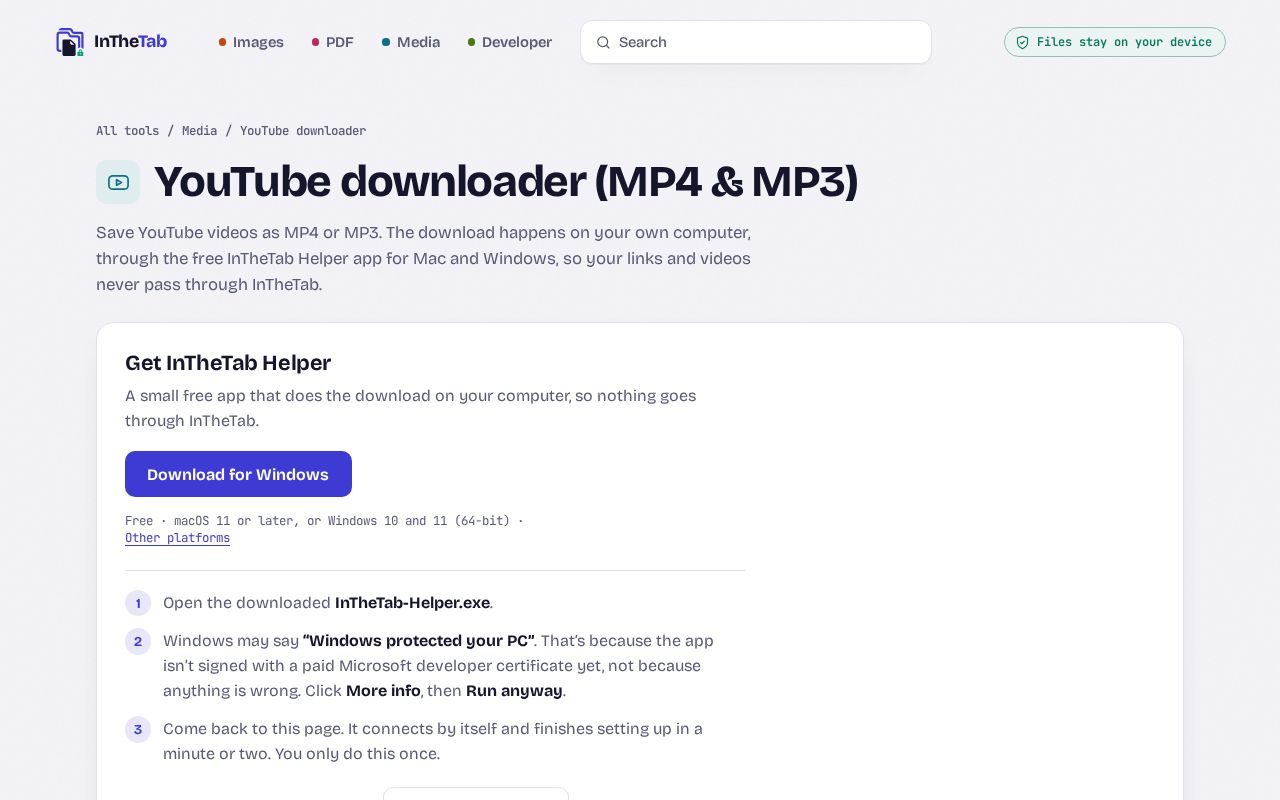Preview of Inthetab Helper