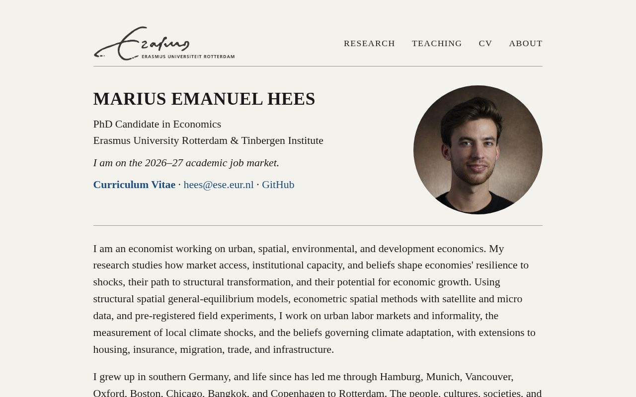 Preview of Academic Website