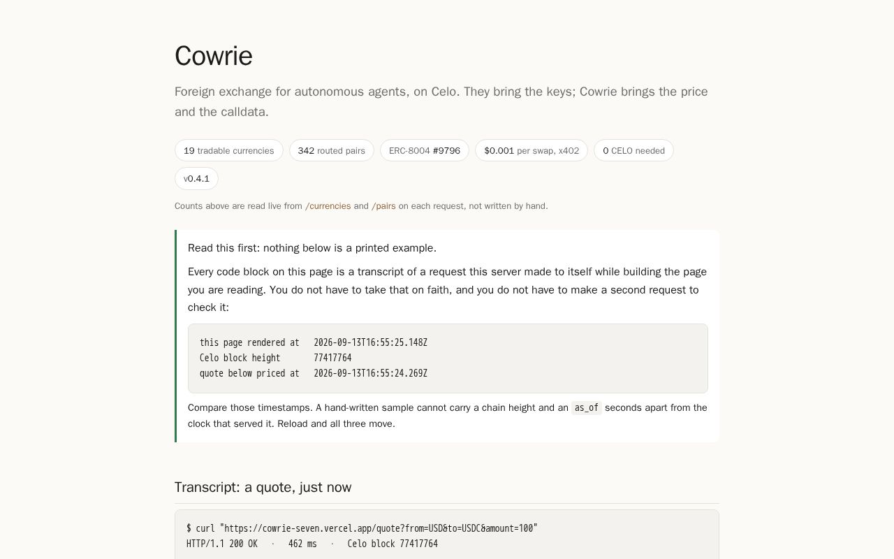 Preview of Cowrie