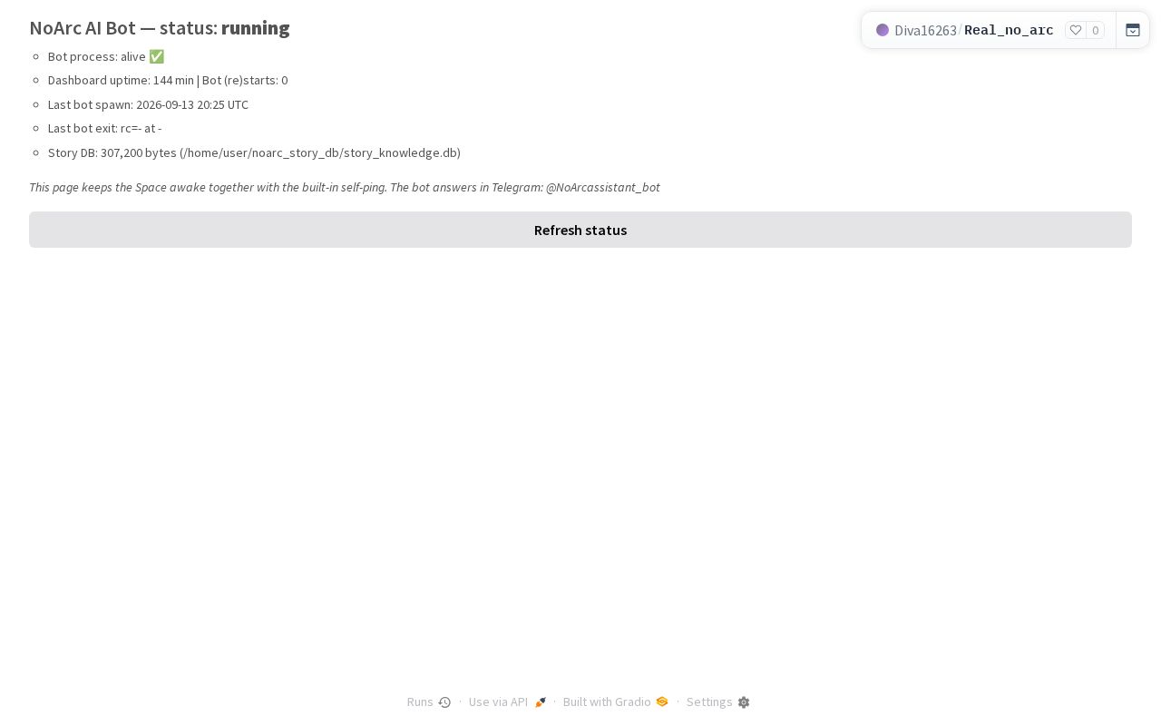Preview of NoArc AI Bot