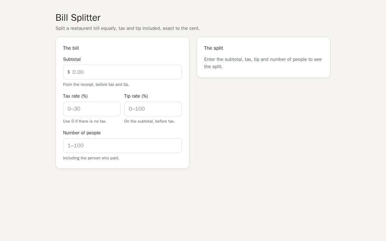 Preview of Kanaan Zafar Calculator