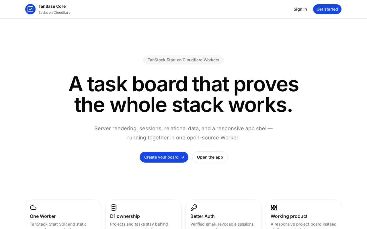 Preview of Tanbase Core
