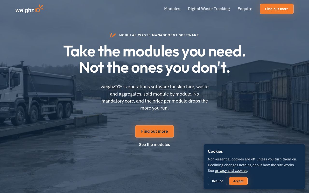 Preview of Weighzio Site
