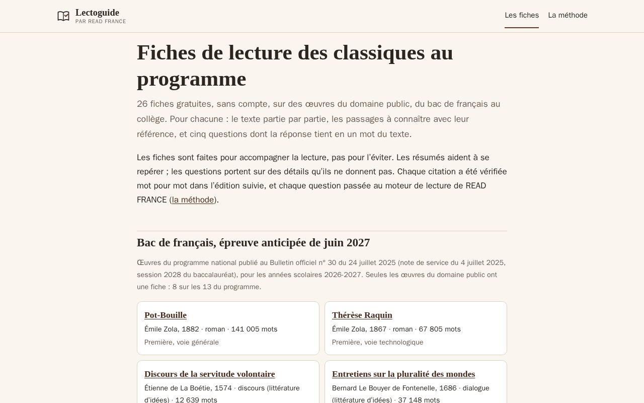 Preview of Lectoguide
