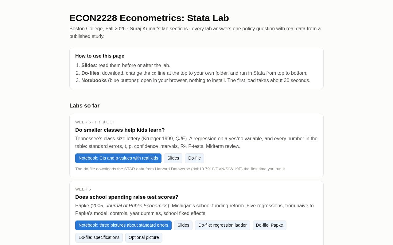 Preview of Econ2228 Bc Econometrics Stata Lab