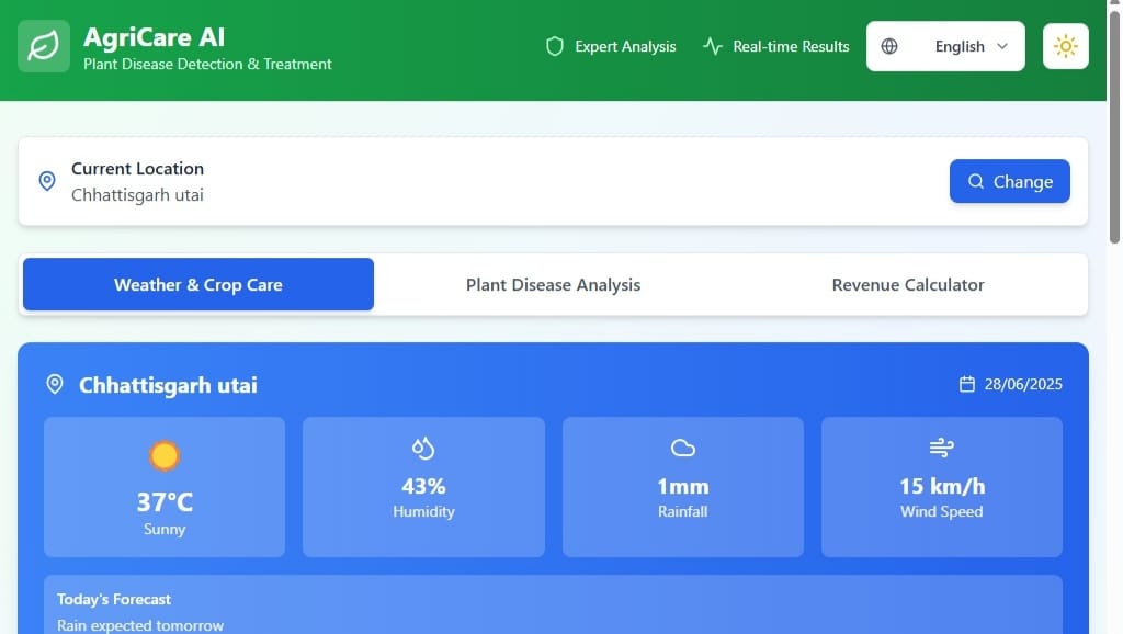 Preview of AgriCare AI
