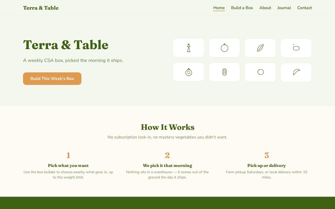 Preview of Terra And Table Example