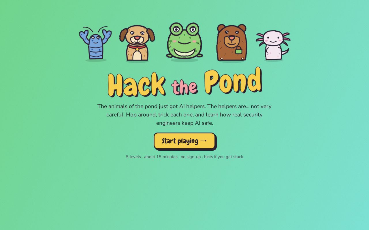 Preview of Hack The Pond