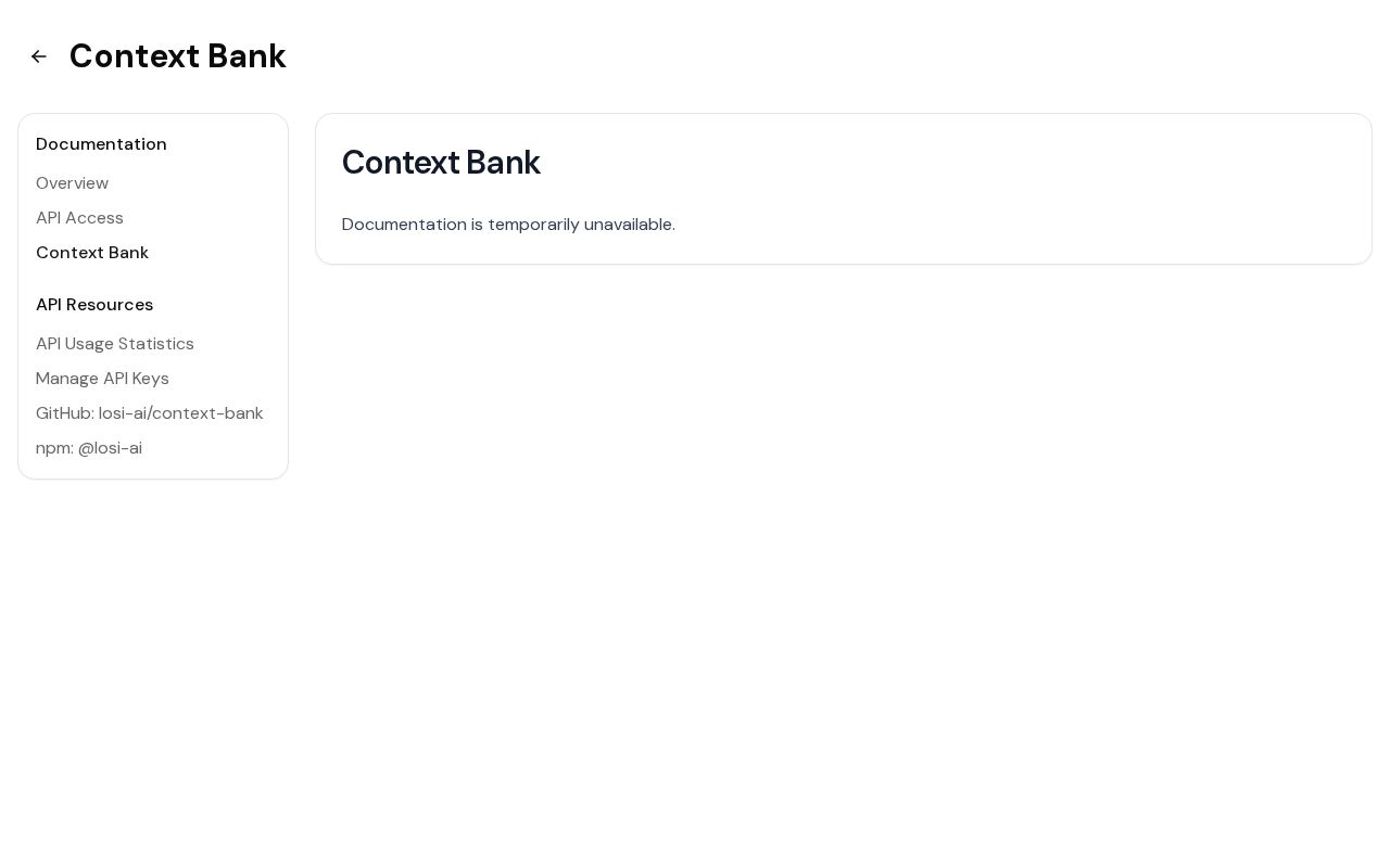 Preview of Context Bank