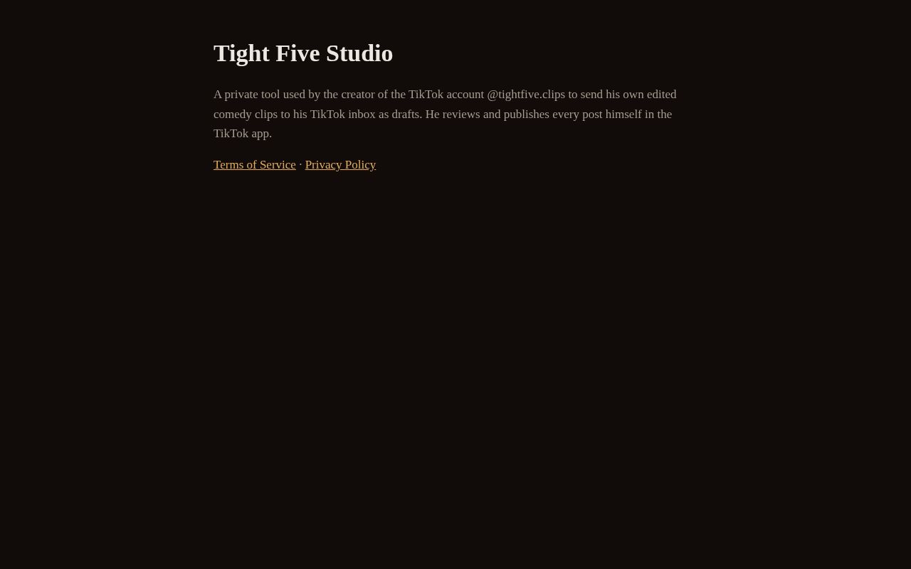Preview of Tightfive Studio