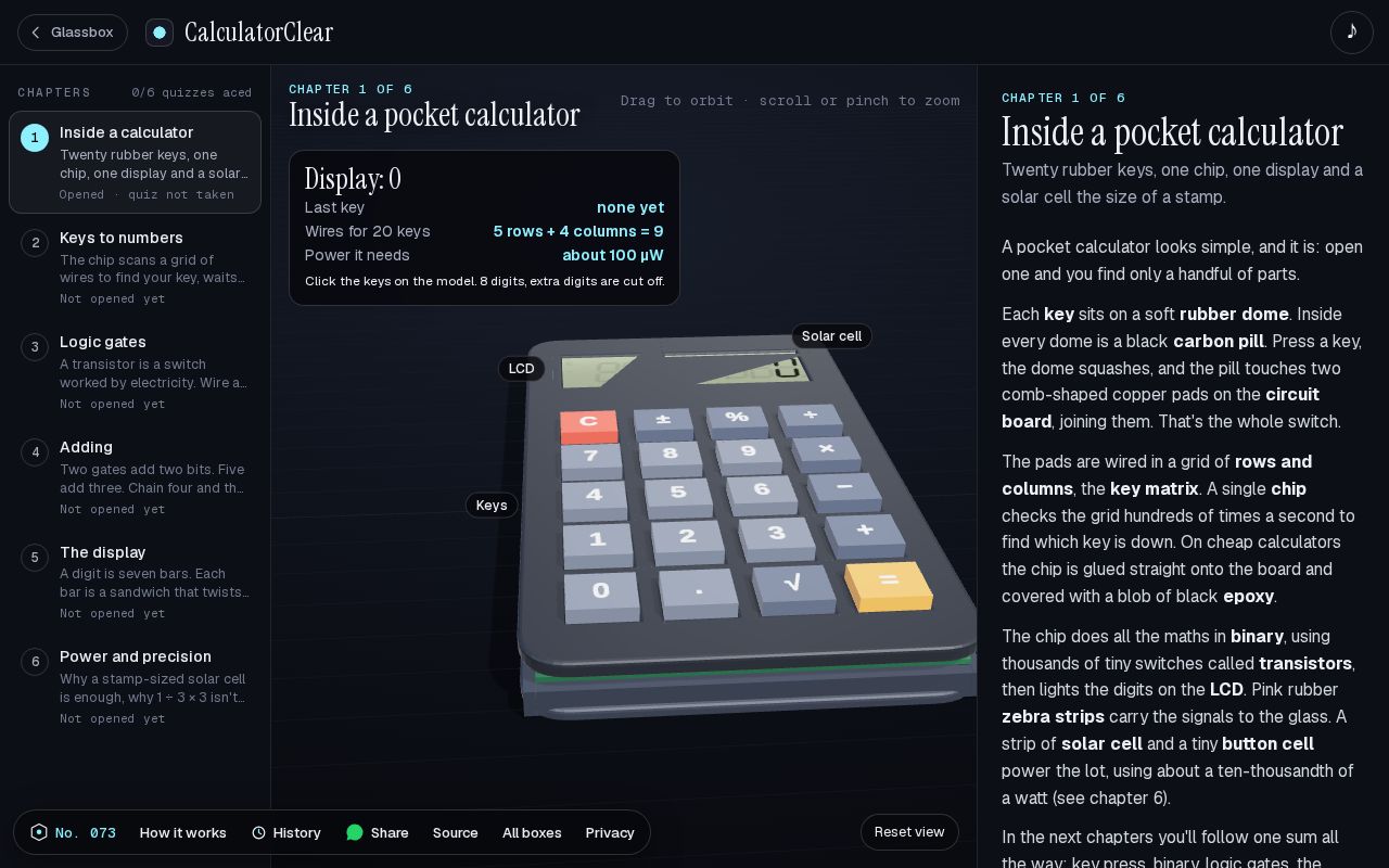 Preview of CalculatorClear: How does a calculator work?
