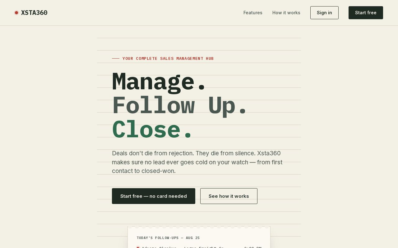 Preview of A Project management app for Sales & Marketing