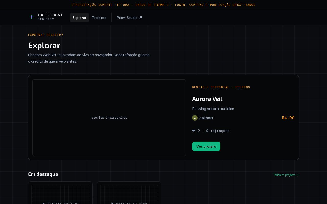 Preview of Expctral Registry