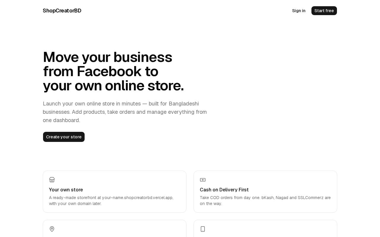 Preview of Multi Tenant E Commerce SaaS