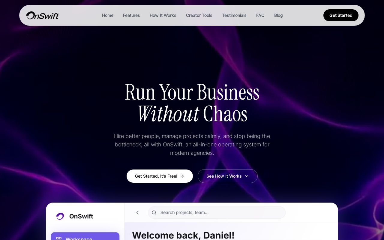 Preview of OnSwift