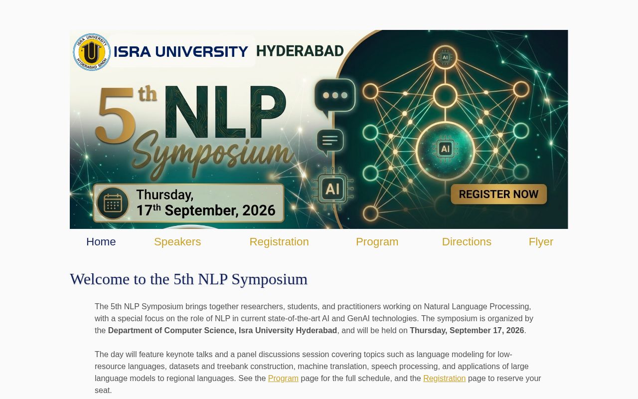 Preview of Fifth NLP Symposium Repositor
