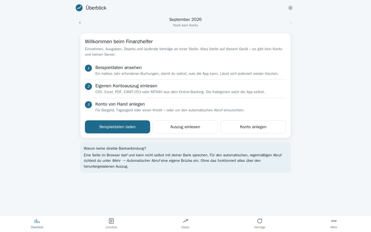Preview of Finanzhelfer