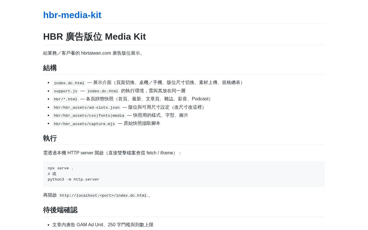 Preview of Hbr Media Kit