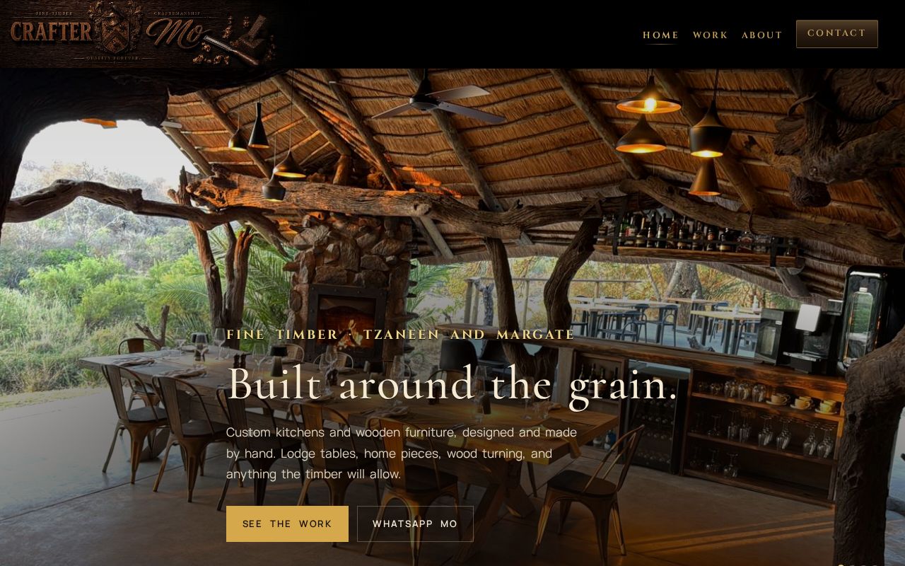 Preview of Crafter Mo — fine timber craftsmanship, Tzaneen
