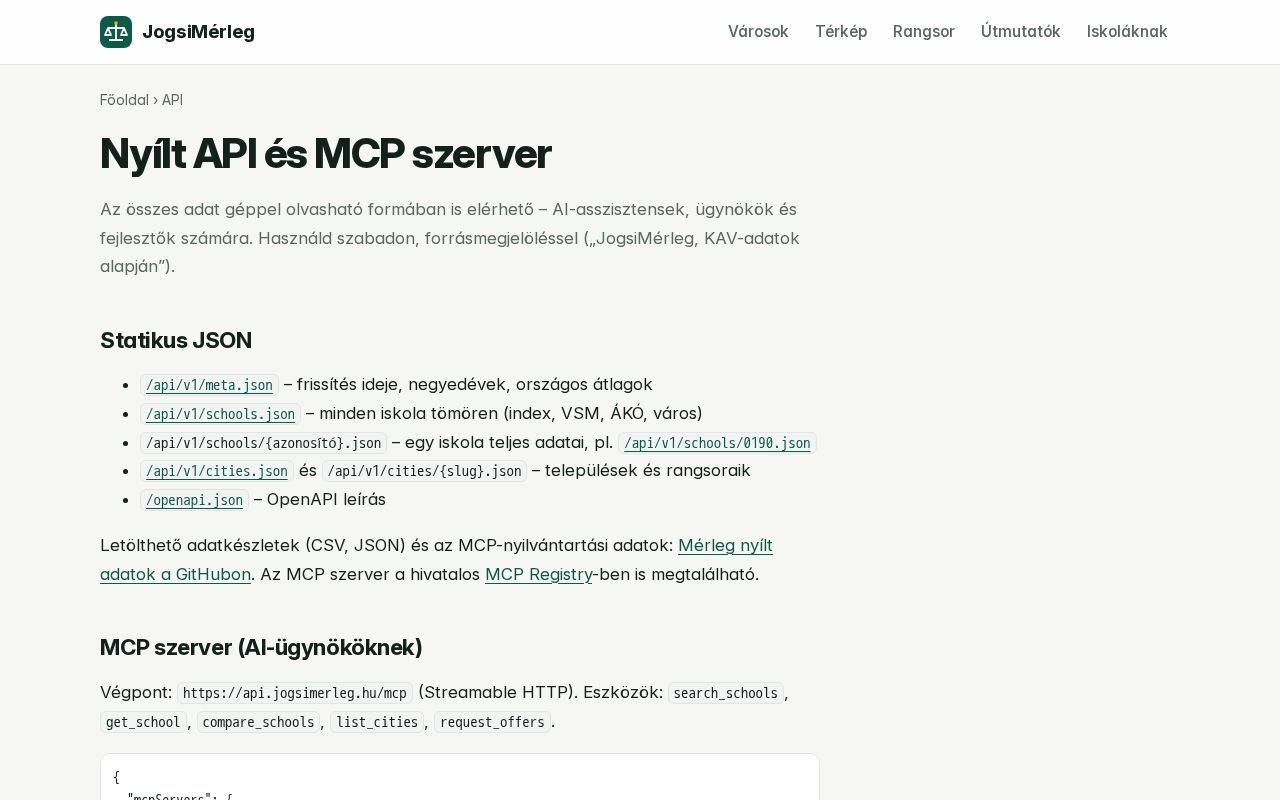 Preview of Merleg Open Data