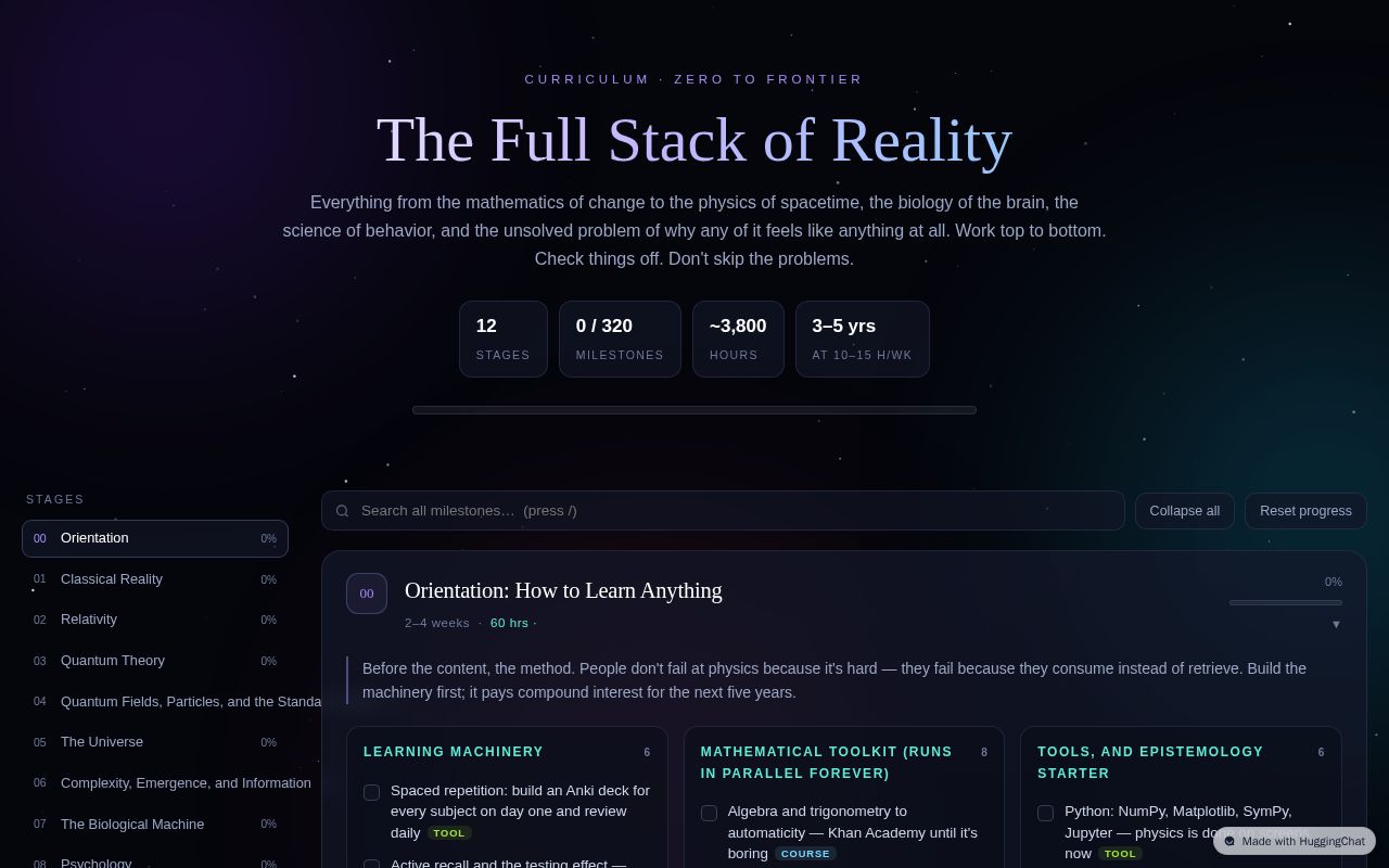 Preview of The Full Stack of Reality — A Complete Curriculum