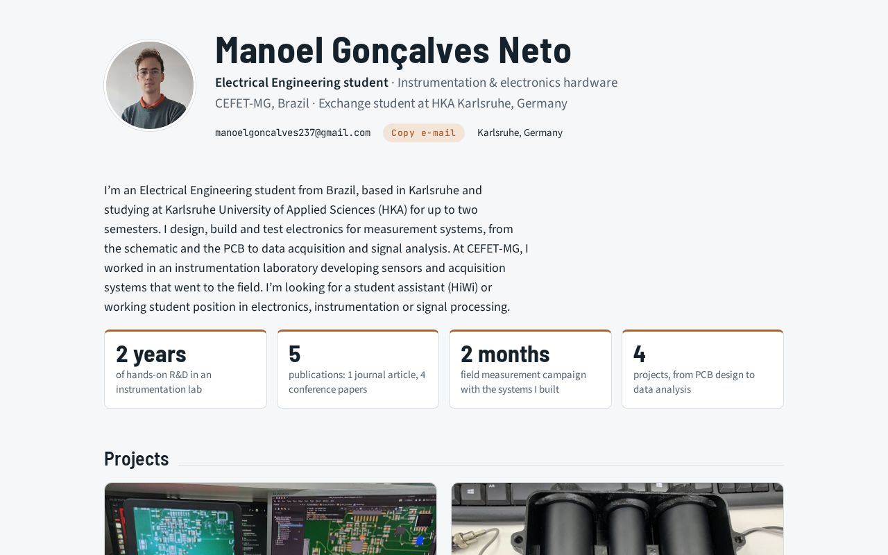 Preview of Manoel237 Github Io