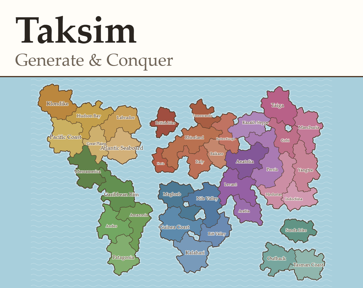 Preview of Taksim: Generate & Conquer