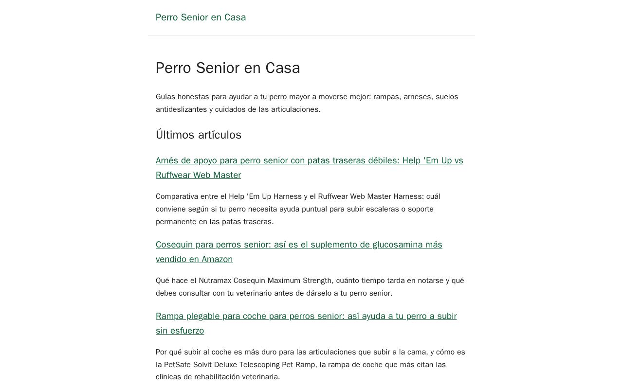 Preview of Perro Senior en Casa