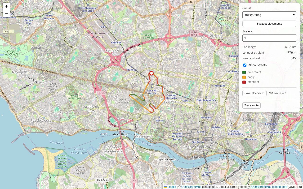 Preview of Finding F1 circuits on your surroundings