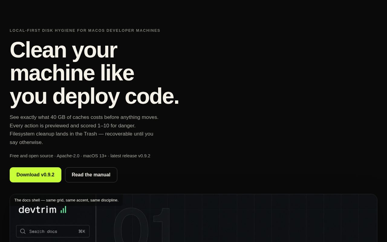 Preview of Safe disk hygiene for macOS developer machines: measure, classify, trim