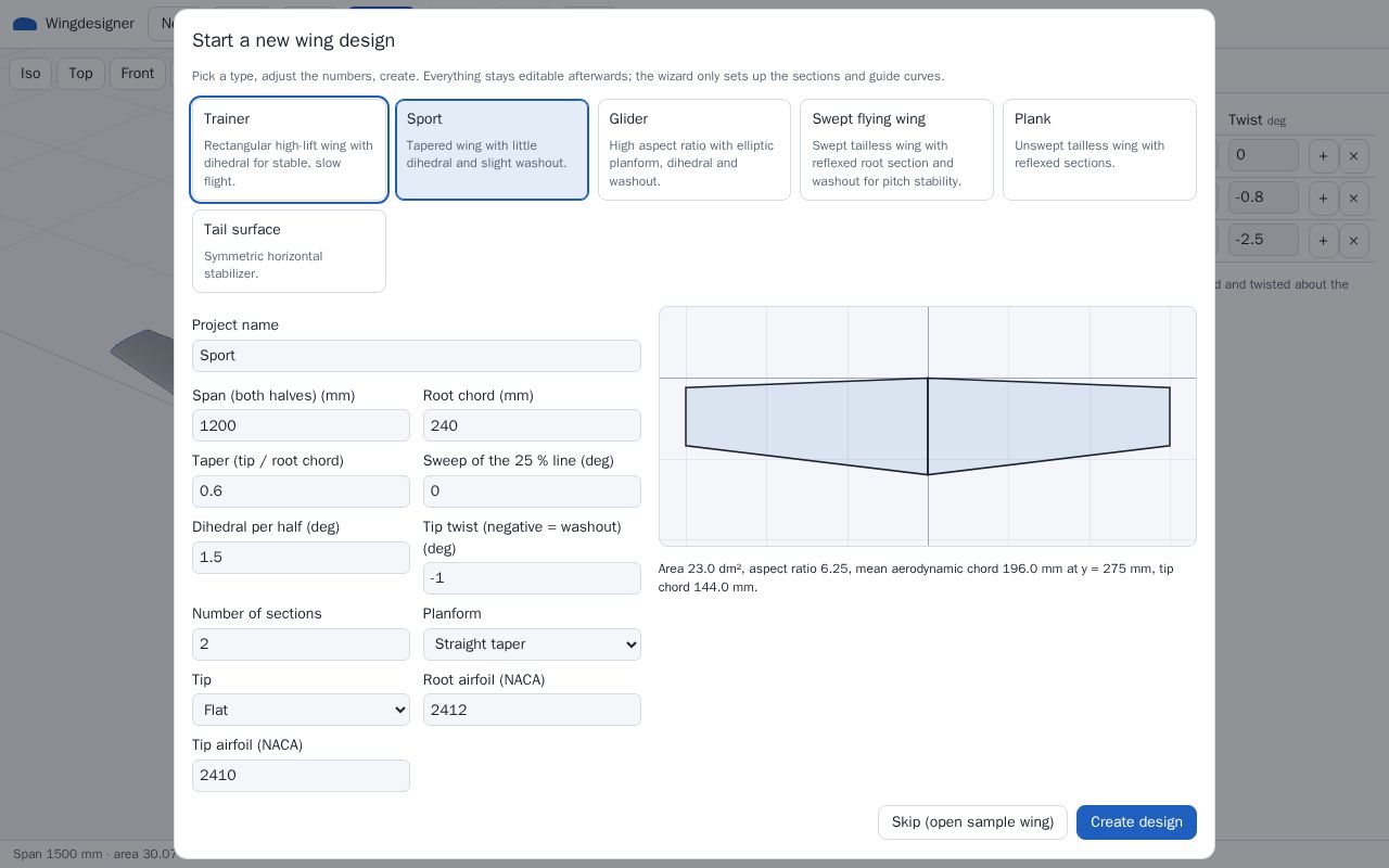 Preview of Wingdesigner