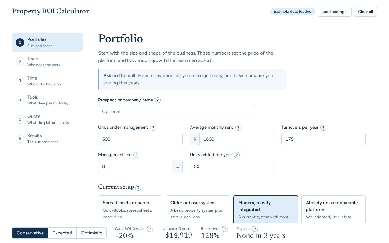 Preview of Pm ROI Calculator