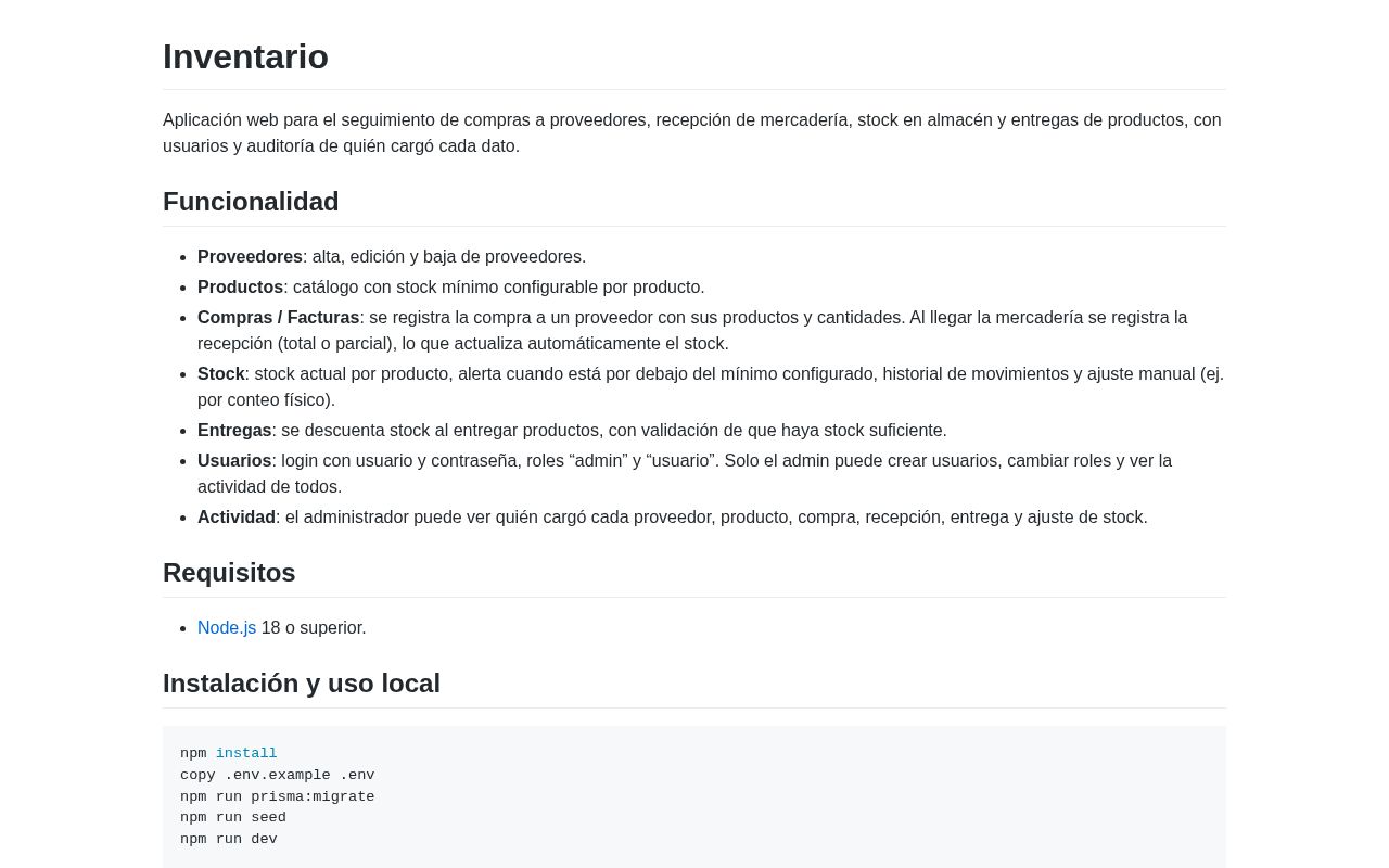 Preview of Inventario