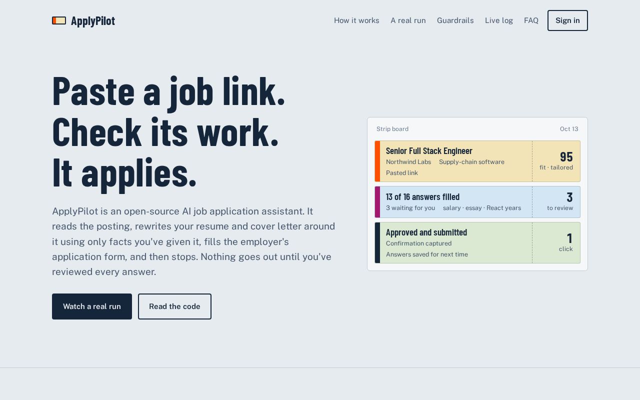 Preview of Applypilot