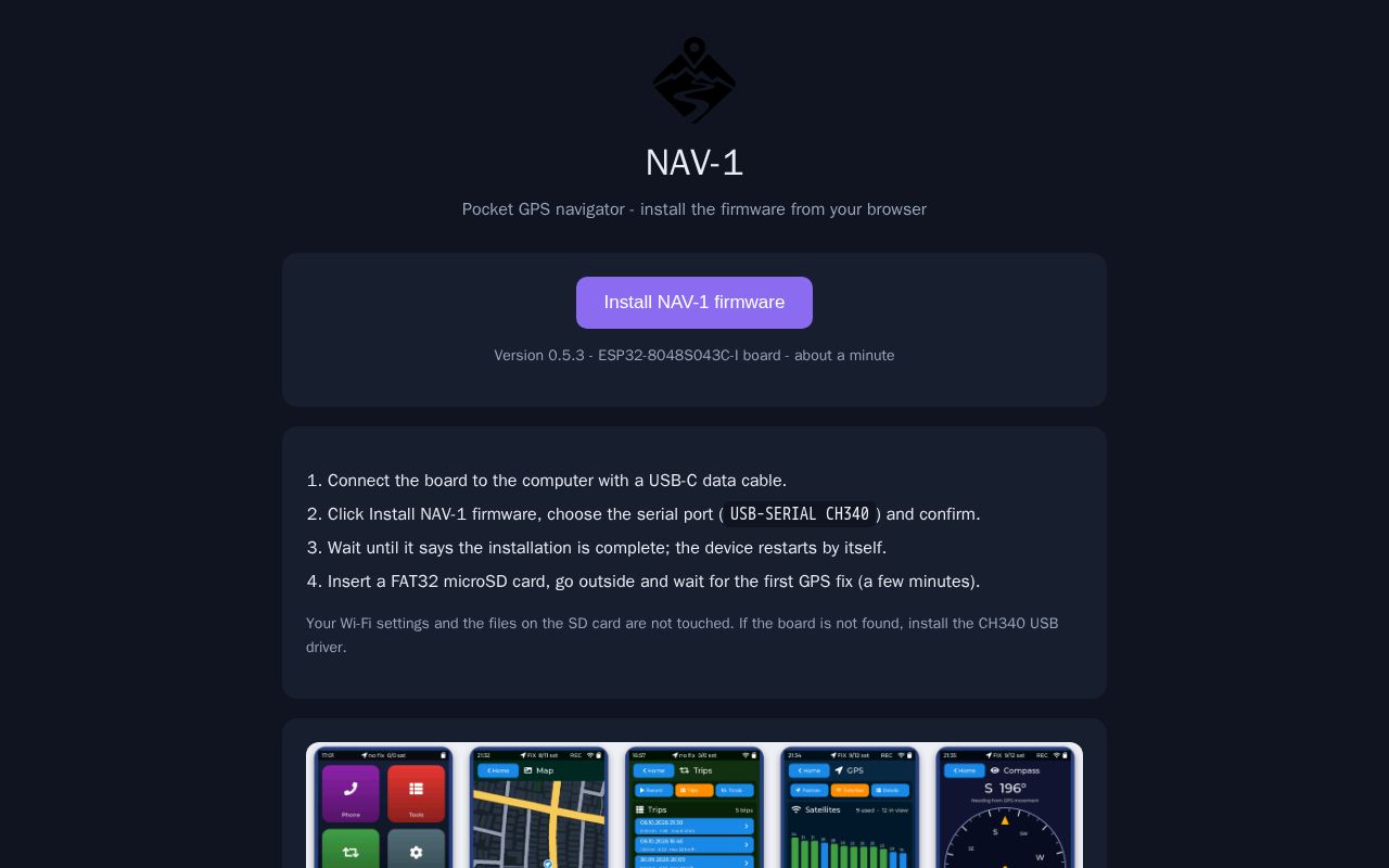 Preview of NAV 1 GPS Navigator