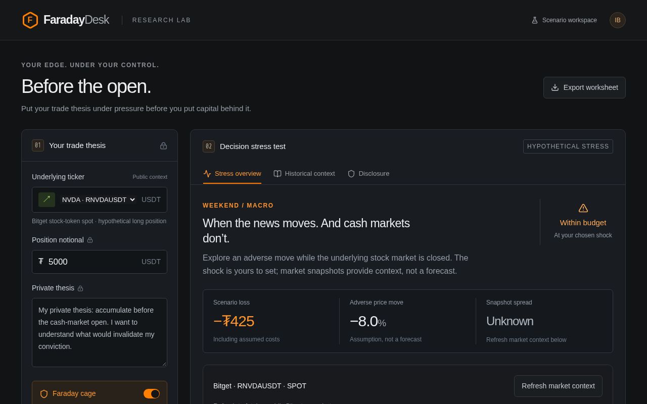 Preview of FaradayDesk