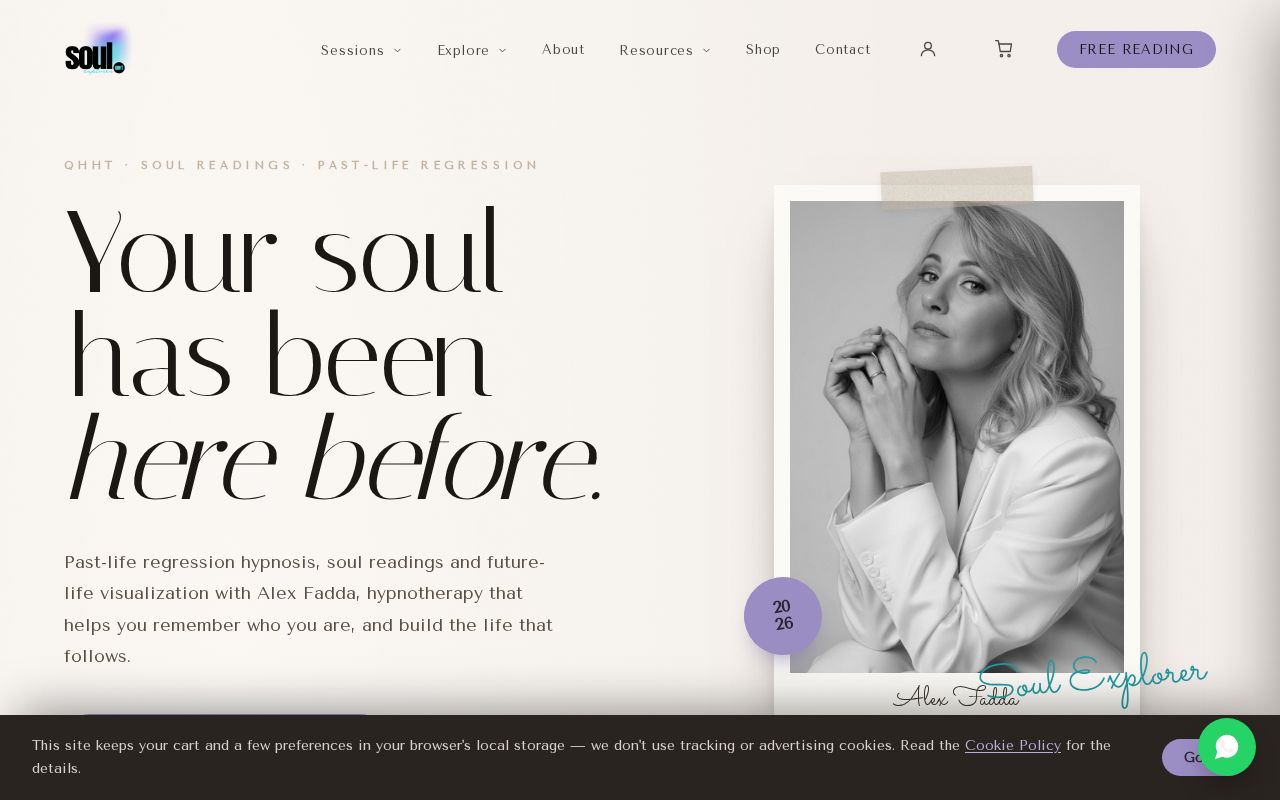 Preview of Soul Explorer Site