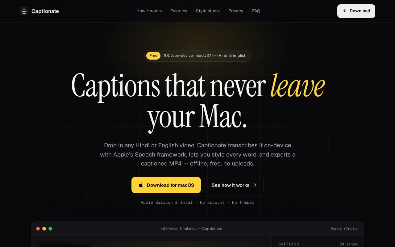 Preview of Captionate