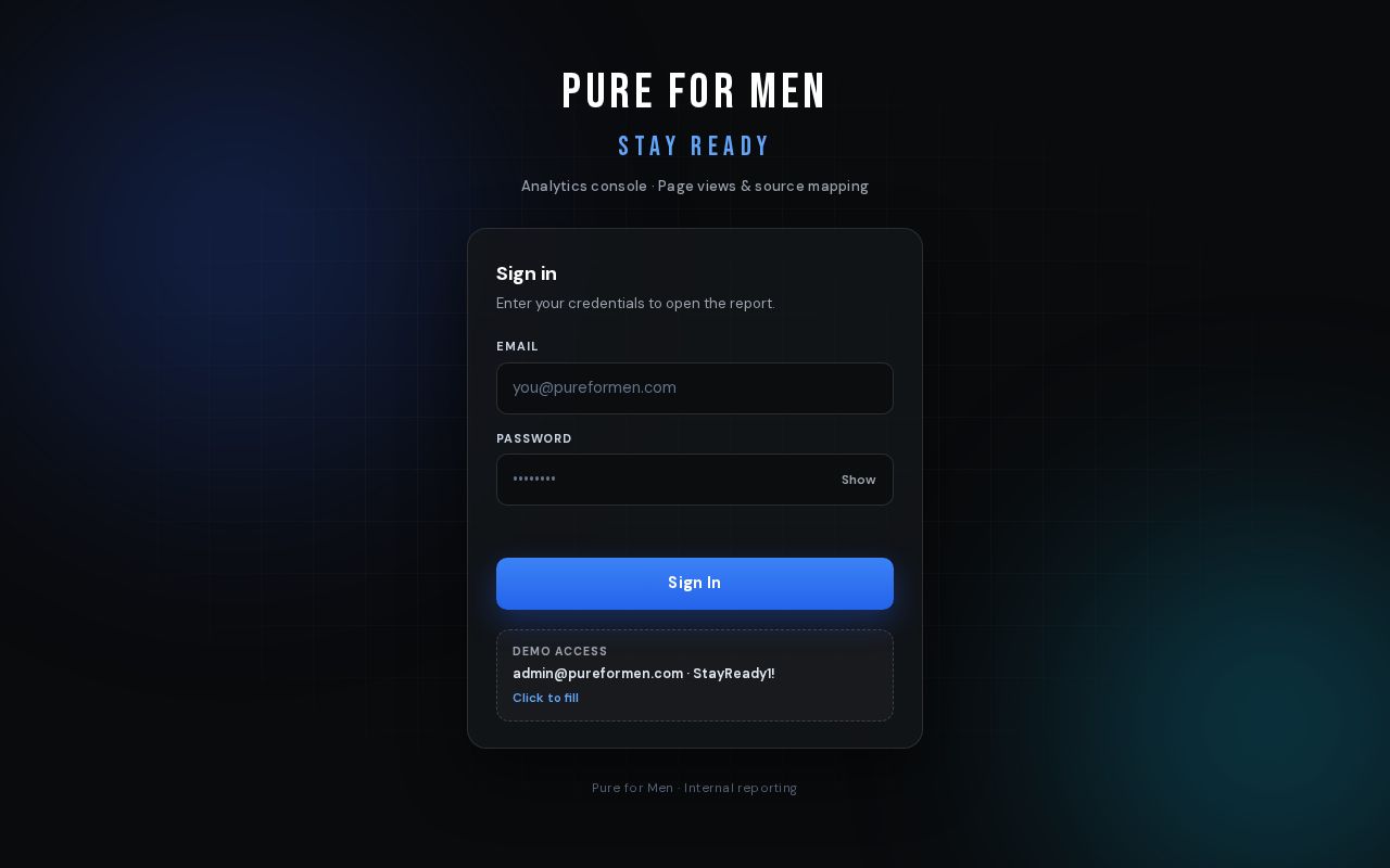 Preview of Pure For Men Erp