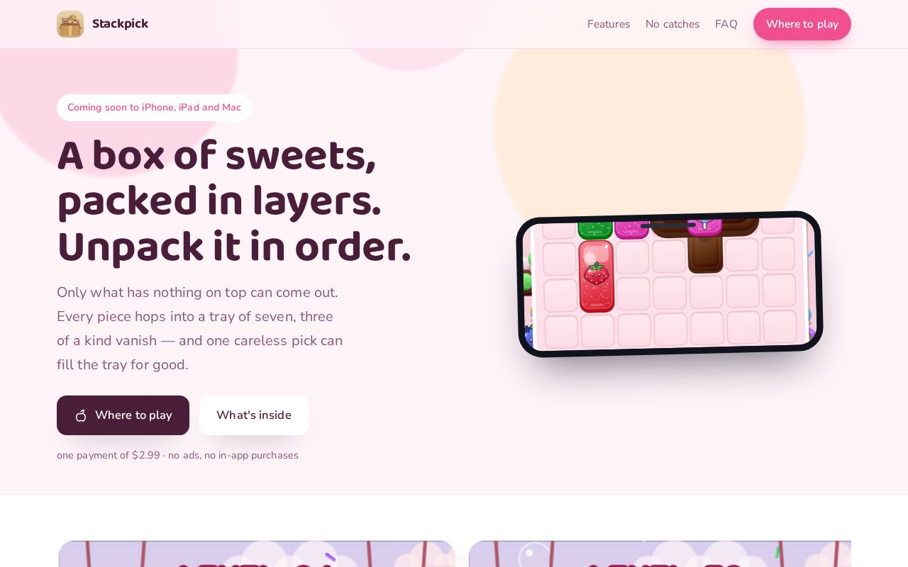Preview of Stackpick Website