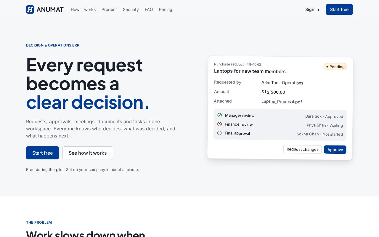 Preview of Anumat Erp Prototype Hackathon