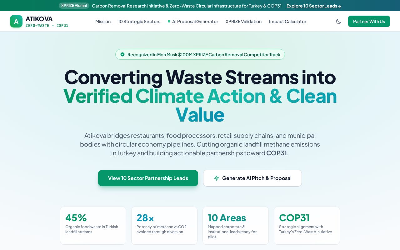 Preview of Atikova Climate Leads AI