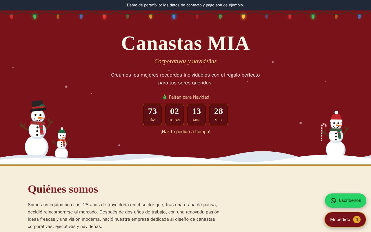 Preview of Canastas MIA