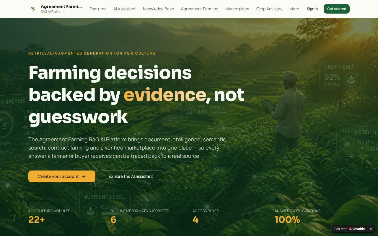 Preview of AI-Powered Smart Agriculture with RAG