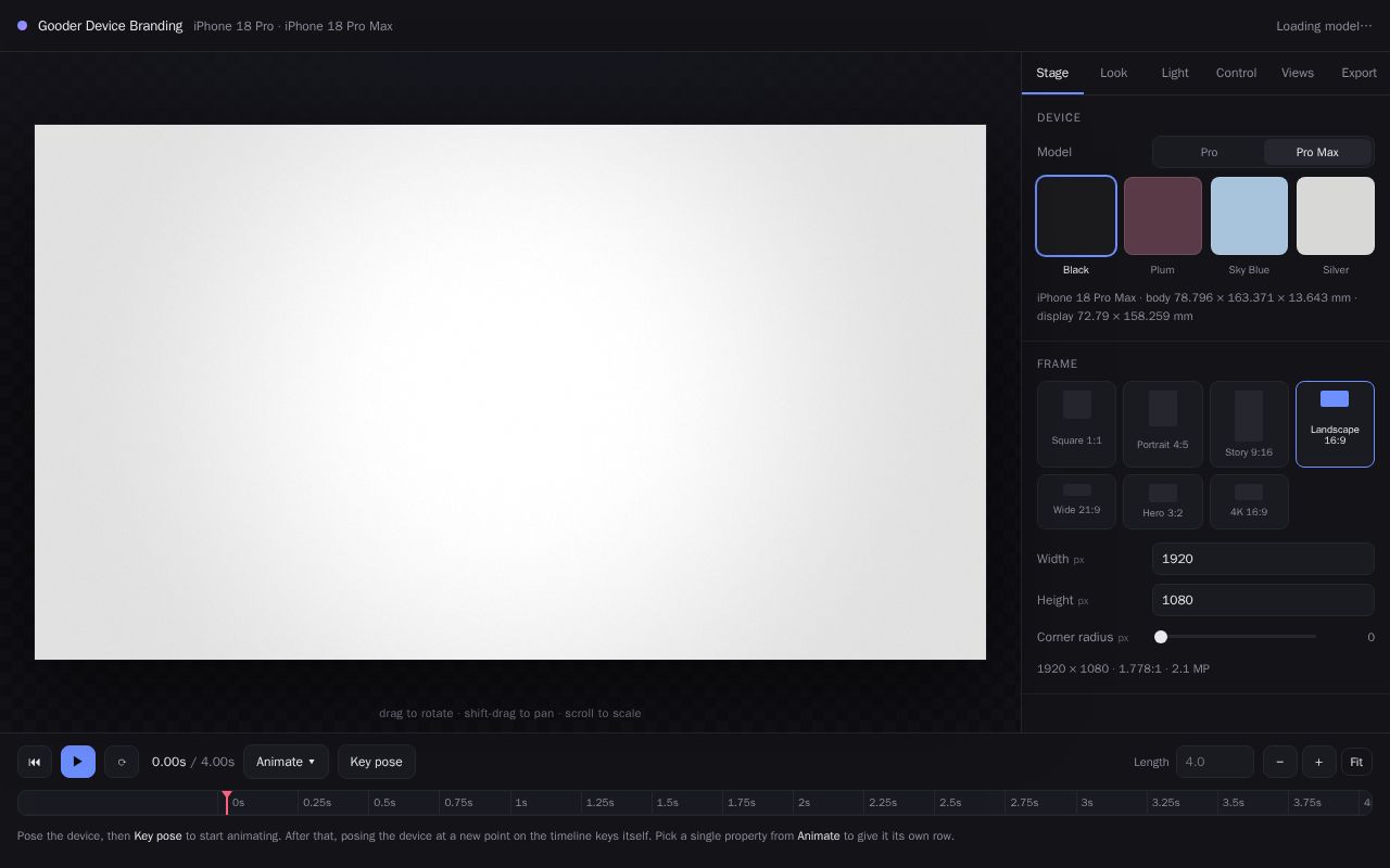 Preview of Gooder Device Branding