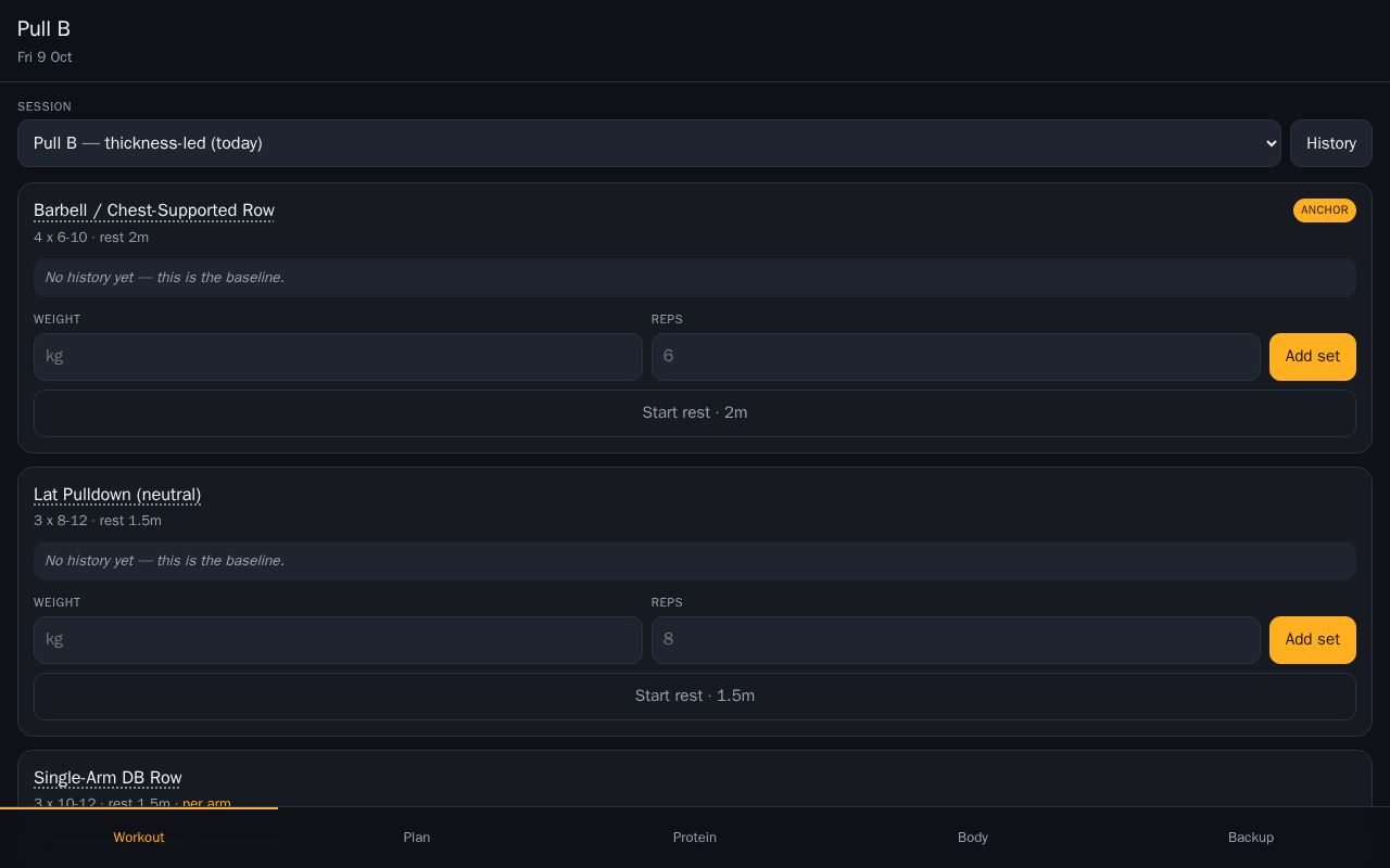 Preview of Fitness App