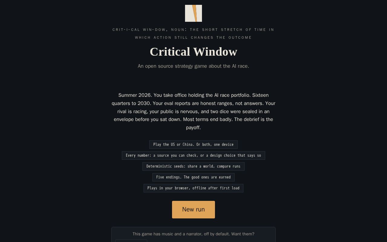 Preview of Critical Window